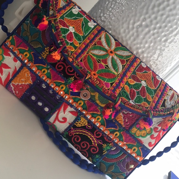 handmade Handbags - Banjara boho tribal clutch purse crossbody NEW